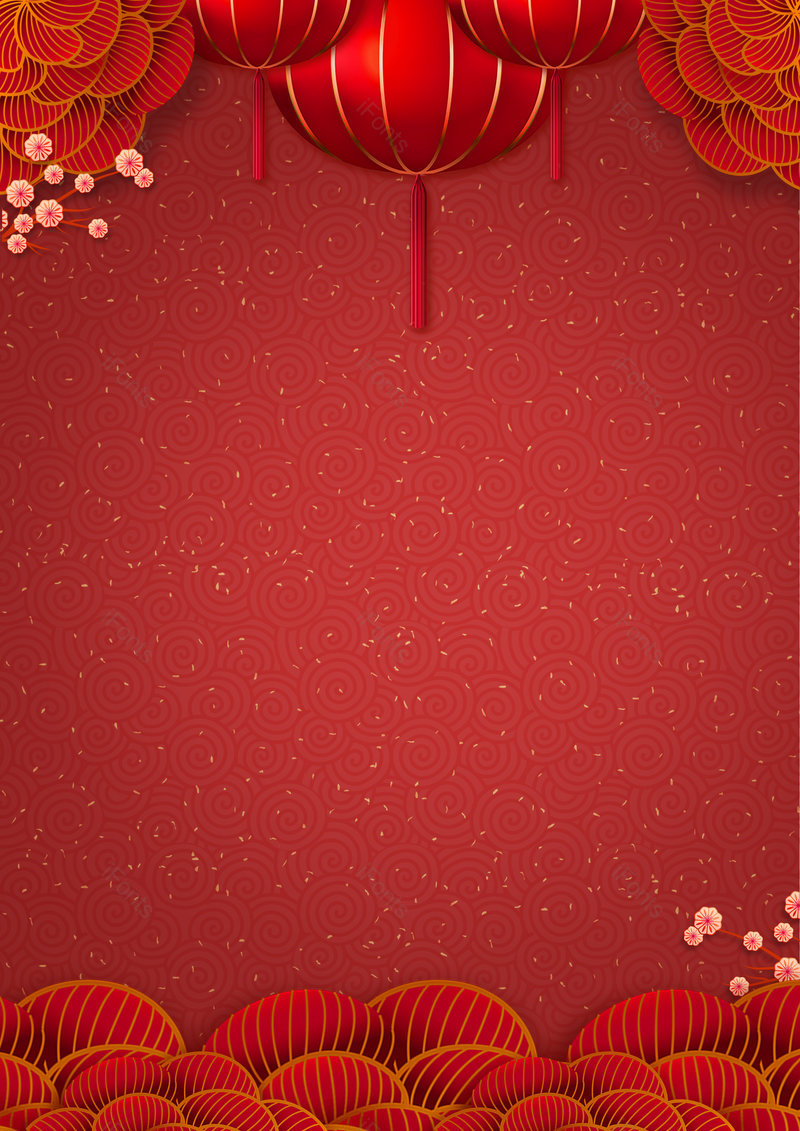 2021简约牛年元旦红色新年背景,插画/手绘图,插画/手绘图库,插画/手绘图下载,插画/手绘